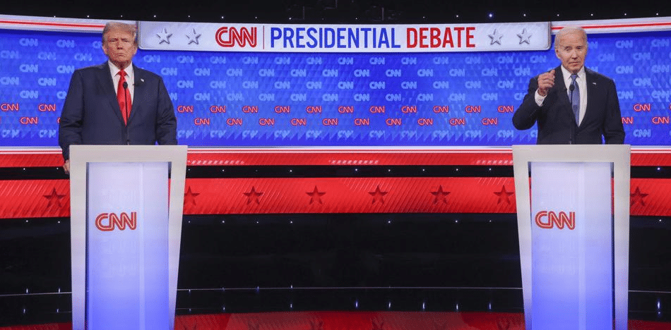 Donald Trump and Joe Biden faced off in a heated debate this Thursday, leaving the Democratic incumbent and re-election candidate in a poor light. (EFE)